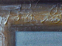 detail of Color image of Swartz painting: Beyond the visible world