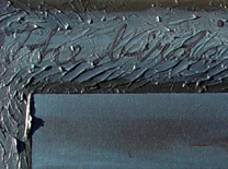 detail of Color image of Swartz painting: The birds have vanished down the sky
